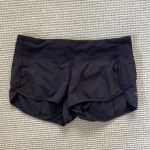 Black Size 6 Lululemon Speed Up Shorts